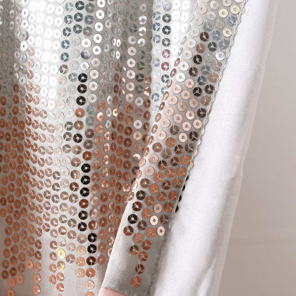 Lush Decor Night Sky Sequins Embroidery Valance   18\