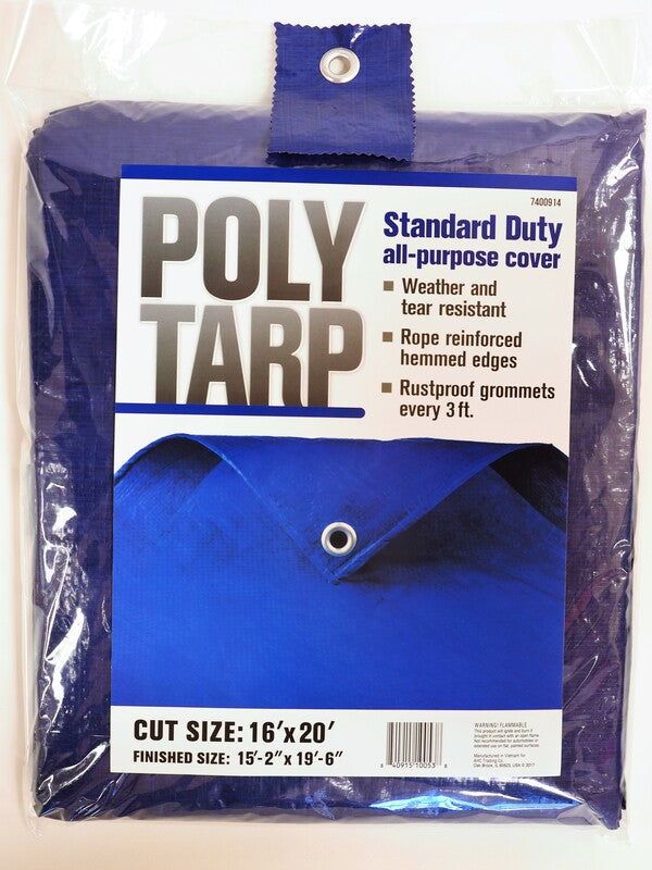 TARP POLY 16'X20' BLUE