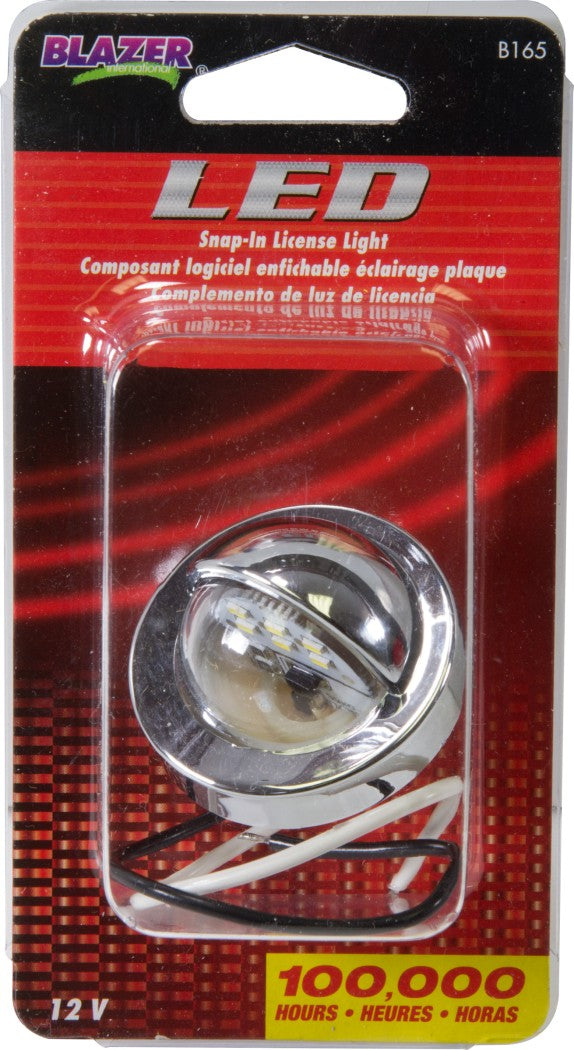 Hopkins LED Round Snap-in Vehicle License Exterior Light or Utility Light， B165