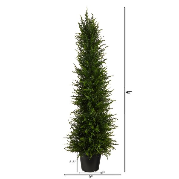 3.5' Cypress Artificial Tree UV Resistant (Indoor/Outdoor)