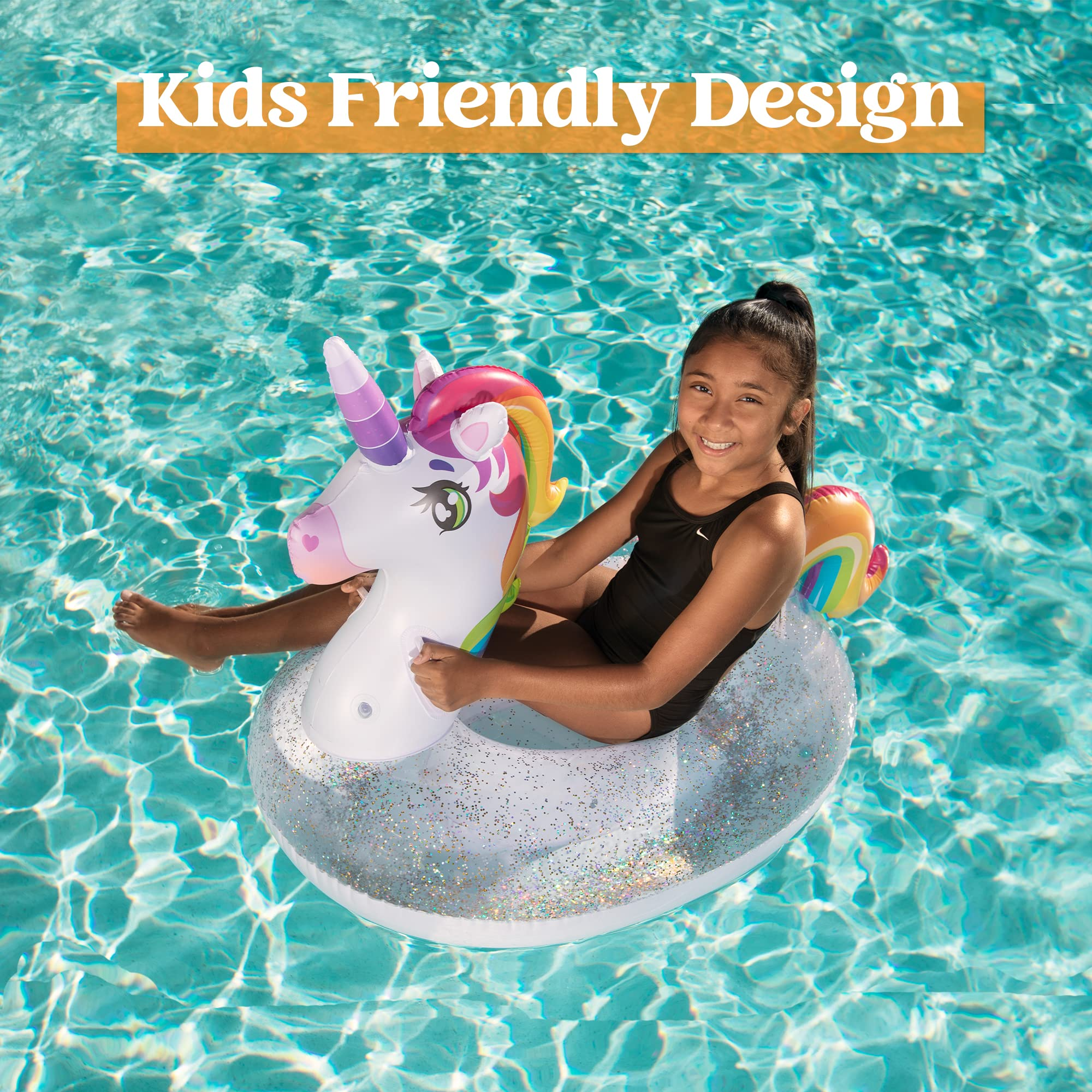 Clearance -  Unicorn with Glitters Pool Float