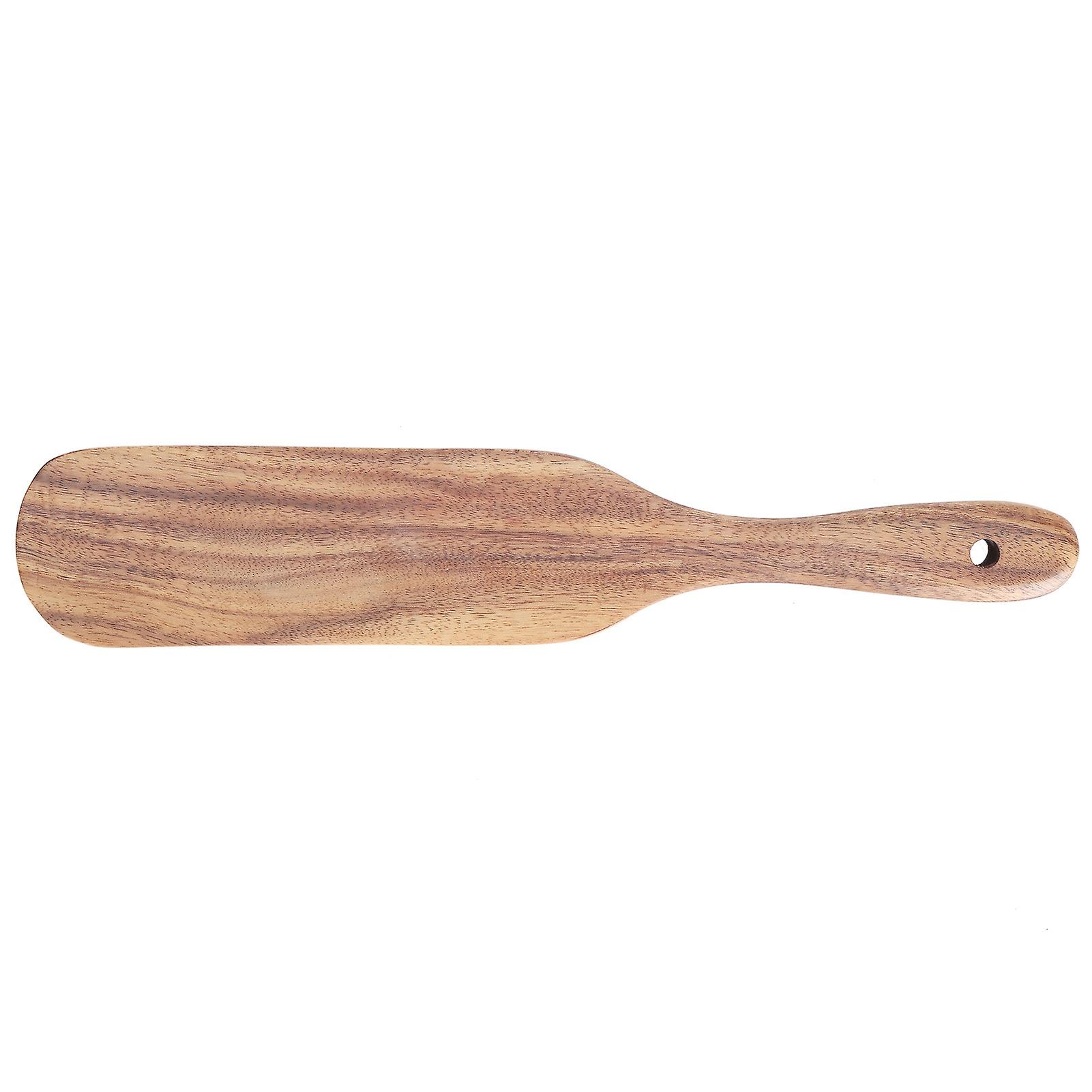 Teak Spatula Flat Shape FoodGrade Wooden Cooking Spatula for Home Kitchen Cooking(29x5.5cm )