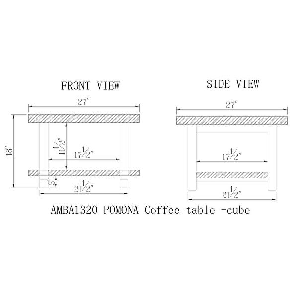 Lawrence Reclaimed Square Coffee Table