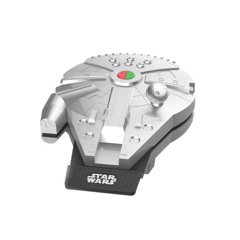 Uncanny Brands Deluxe Silver Millennium Falcon Waffle Maker DWM-SRW-MF