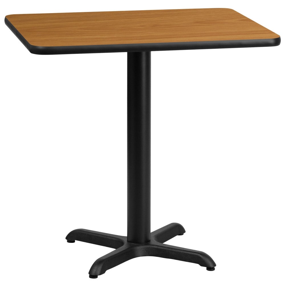 24'' x 30'' Rectangular Laminate Table Top with 22'' x 22'' Table Height Base   24\