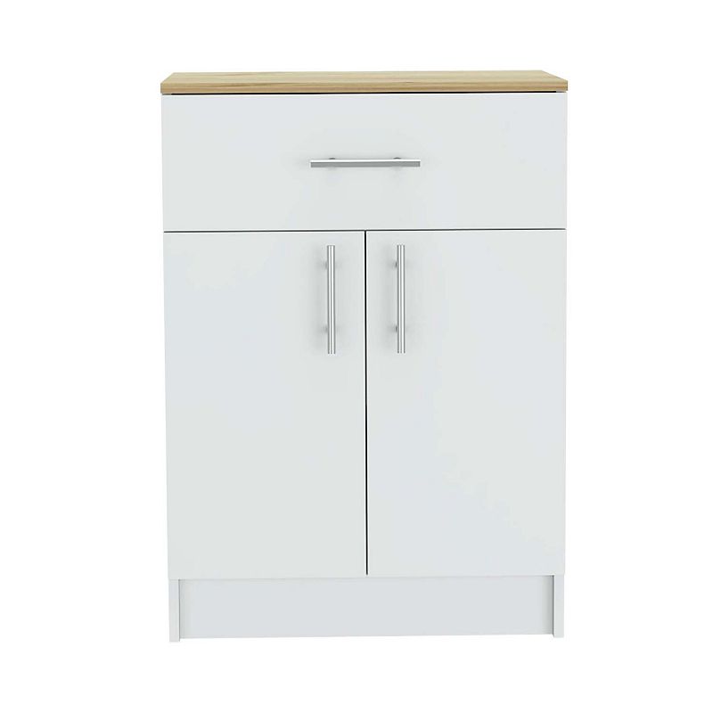 Oxford Pantry Cabinet， One Drawer， One Double Door Cabinet With Two Shelves