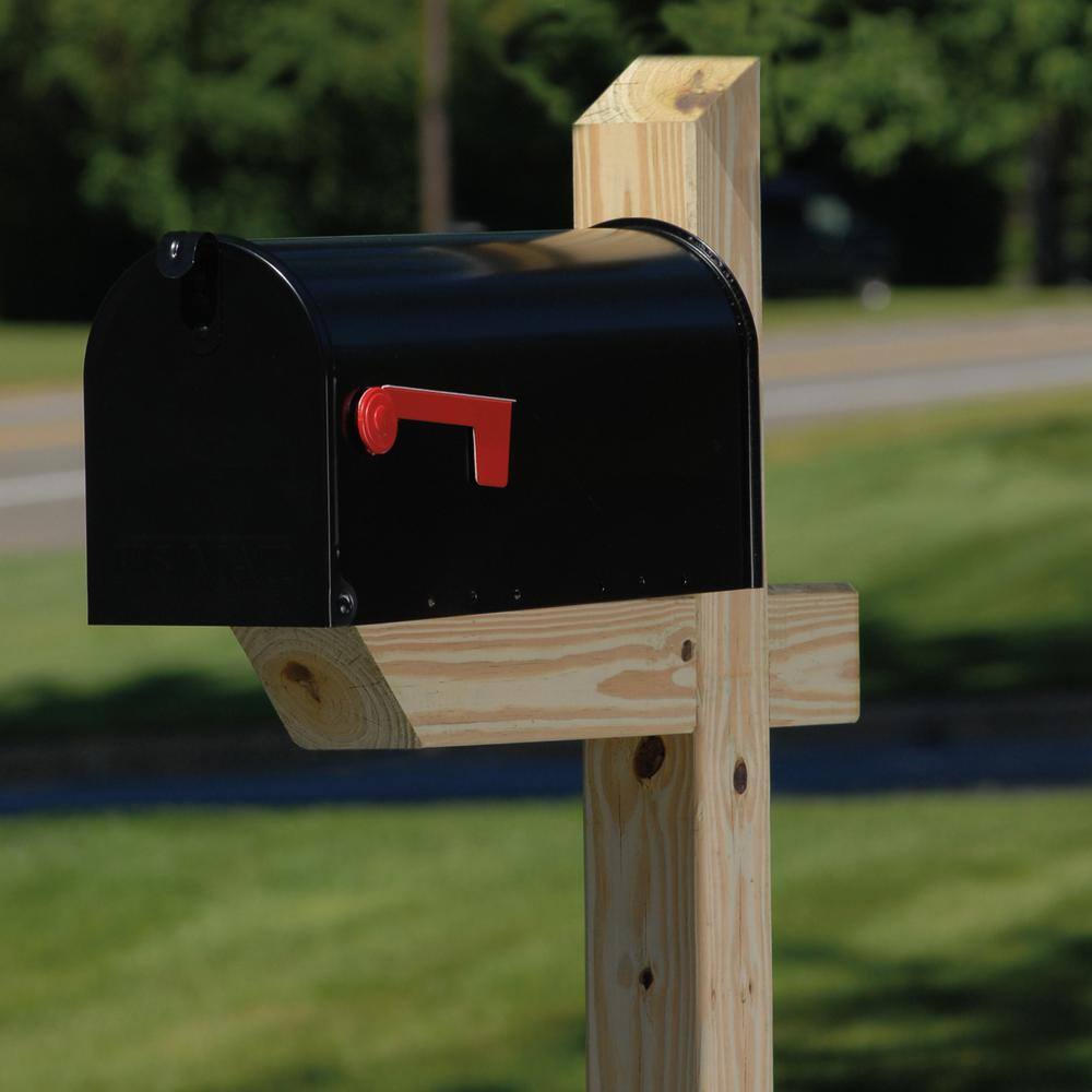 Outdoor Essentials Angled 72 in. x 4 in. x 4 in. Pressure Treated Mailbox Post 484870