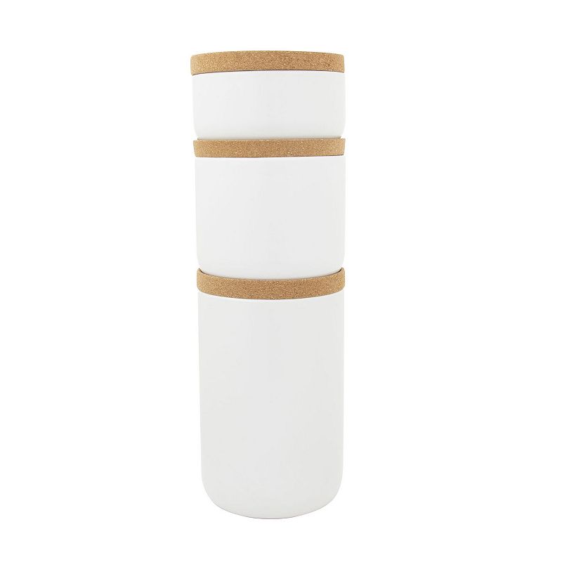 Kamenstein 3-pc. Ceramic and Cork Canister Set