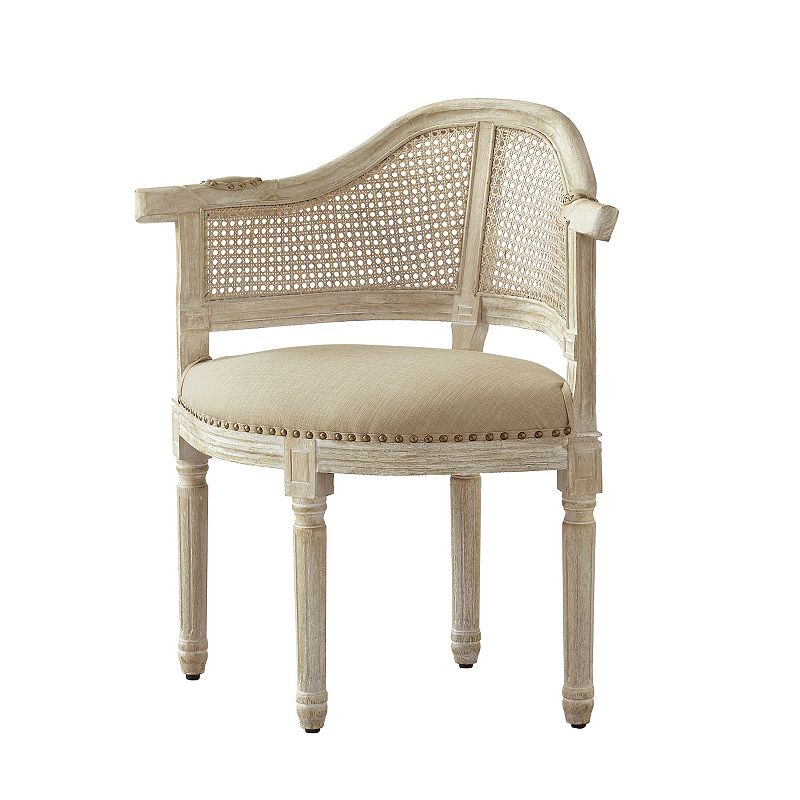 Jed Accent Chair Upholstered， Nailhead Trim