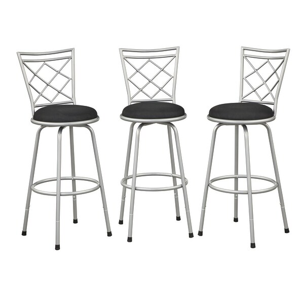 Simple Living Alyssa Adjustable Height Swivel Stools (Set of 3)