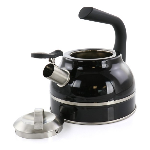 Kenmore Elite 2 3 Quart Stainless Steel Whistling Tea Kettle In Black