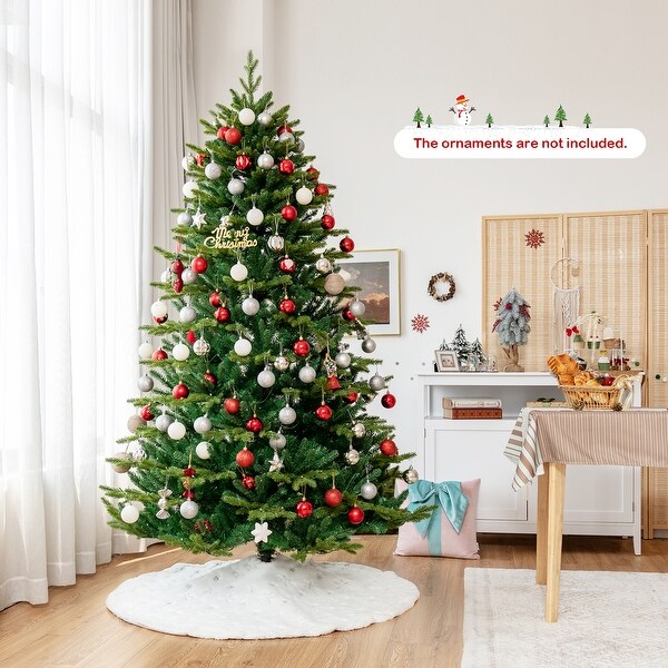 Gymax 6/7/8 FT Prelit Artificial Christmas Tree w/ APP Control and 15