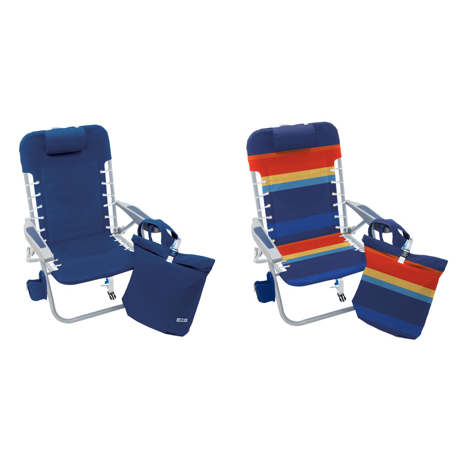 Rio Brands 4-Position Assorted Beach Folding Chair