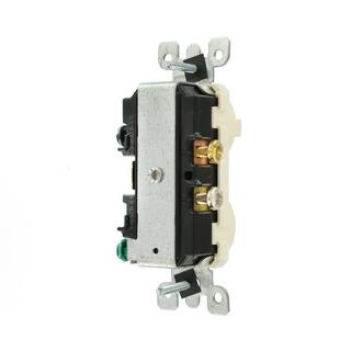 Leviton 15 Amp Commercial Grade Combination Single Pole Toggle Switch and Neon Pilot Light Light Almond 5226-T