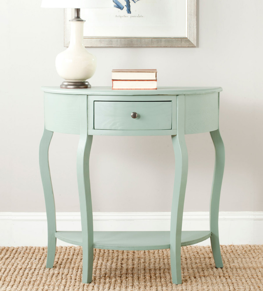 Anna Demilune Small Console Dusty Green   Contemporary   Console Tables   by V.S.D Furniture  Houzz