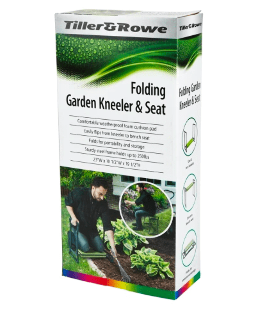 Westerly Tiller & Rowe Folding Garden Kneeler and Seat (Holds up to 250lbs)