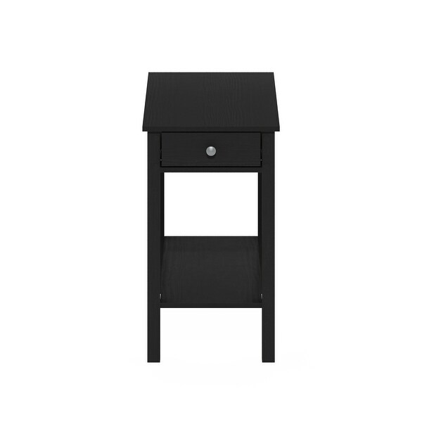 Furinno Classic Rectangular Side Table with Drawer