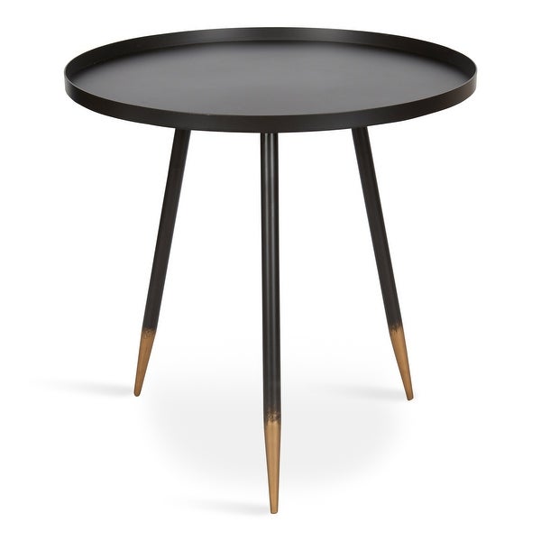 Kate and Laurel Duvall Round Metal Side Table - 20x20x20.5