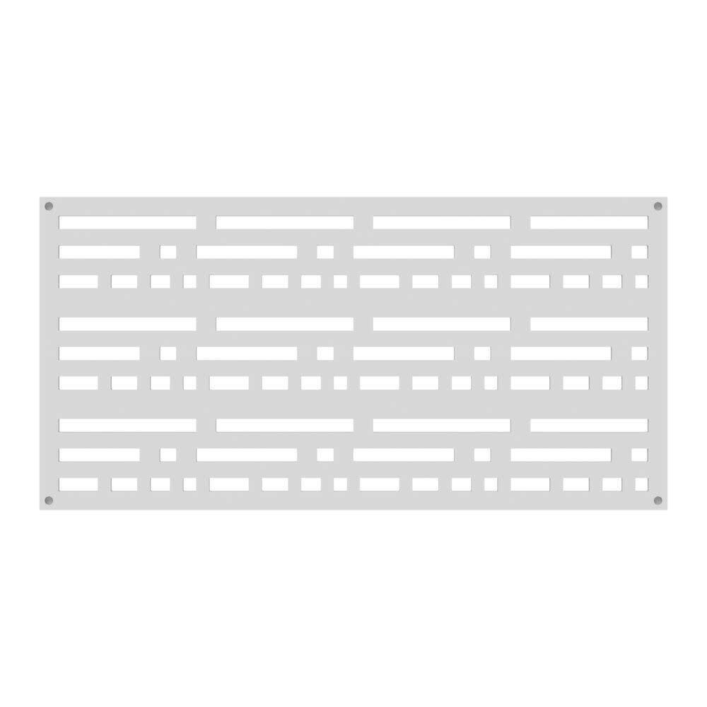 Barrette Outdoor Living 2 ft. x 4 ft. Morse White Polypropylene Decorative Screen Panel 73004795