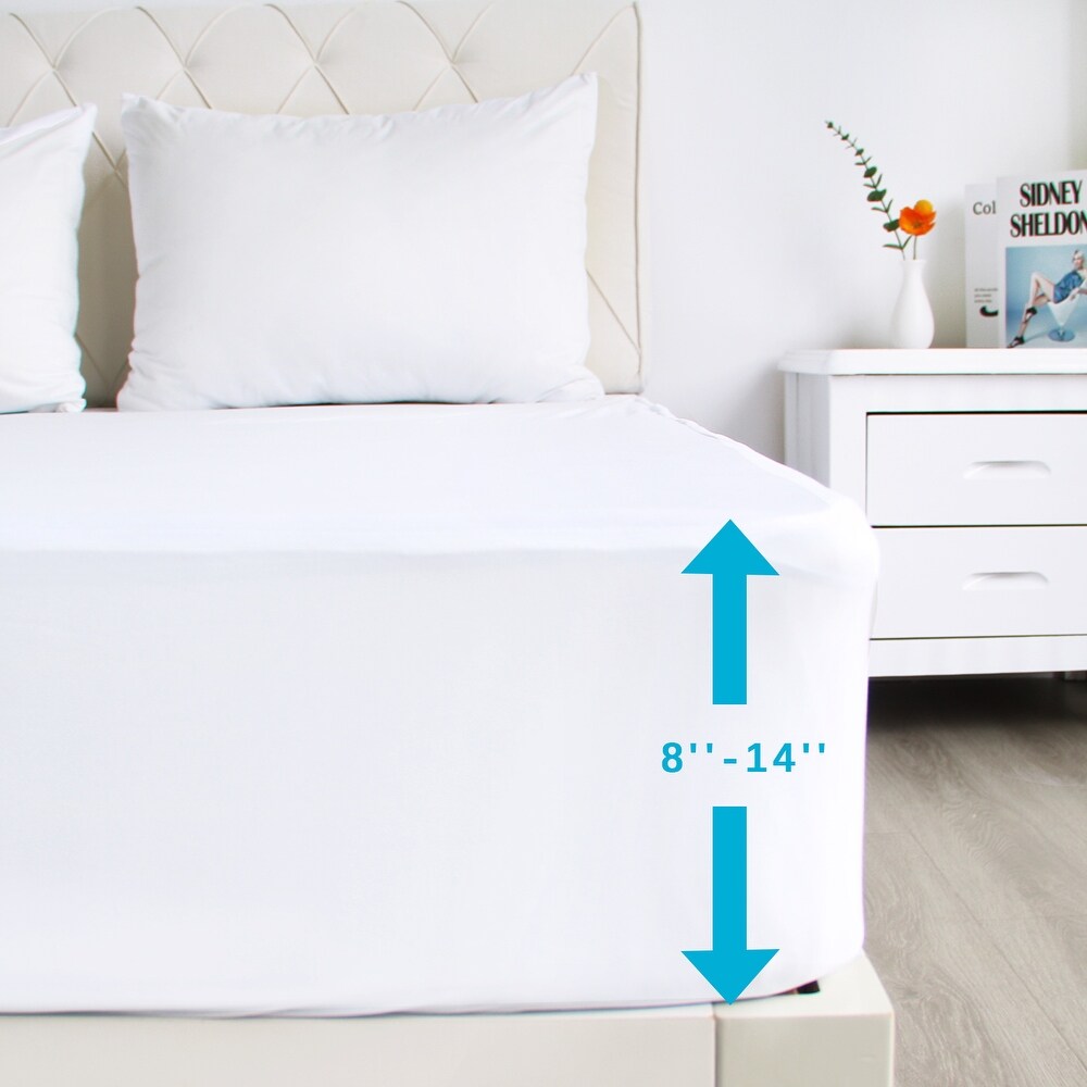 2 Pack Waterproof Mattress Protector by Biloban   White