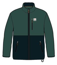 Ridge Full Zip Recycled Polar Fleece - Mediterranean/Deep Navy