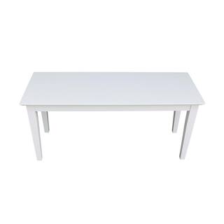 International Concepts Pure White Shaker Bench BE08-39