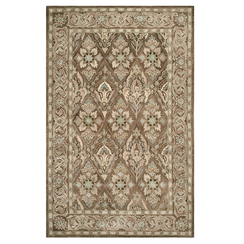 Safavieh Anatolia Rhonda Framed Floral Wool Rug