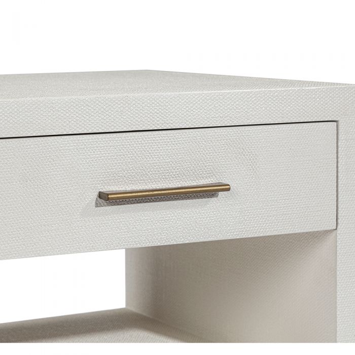 Livia Small Bedside Chest in White