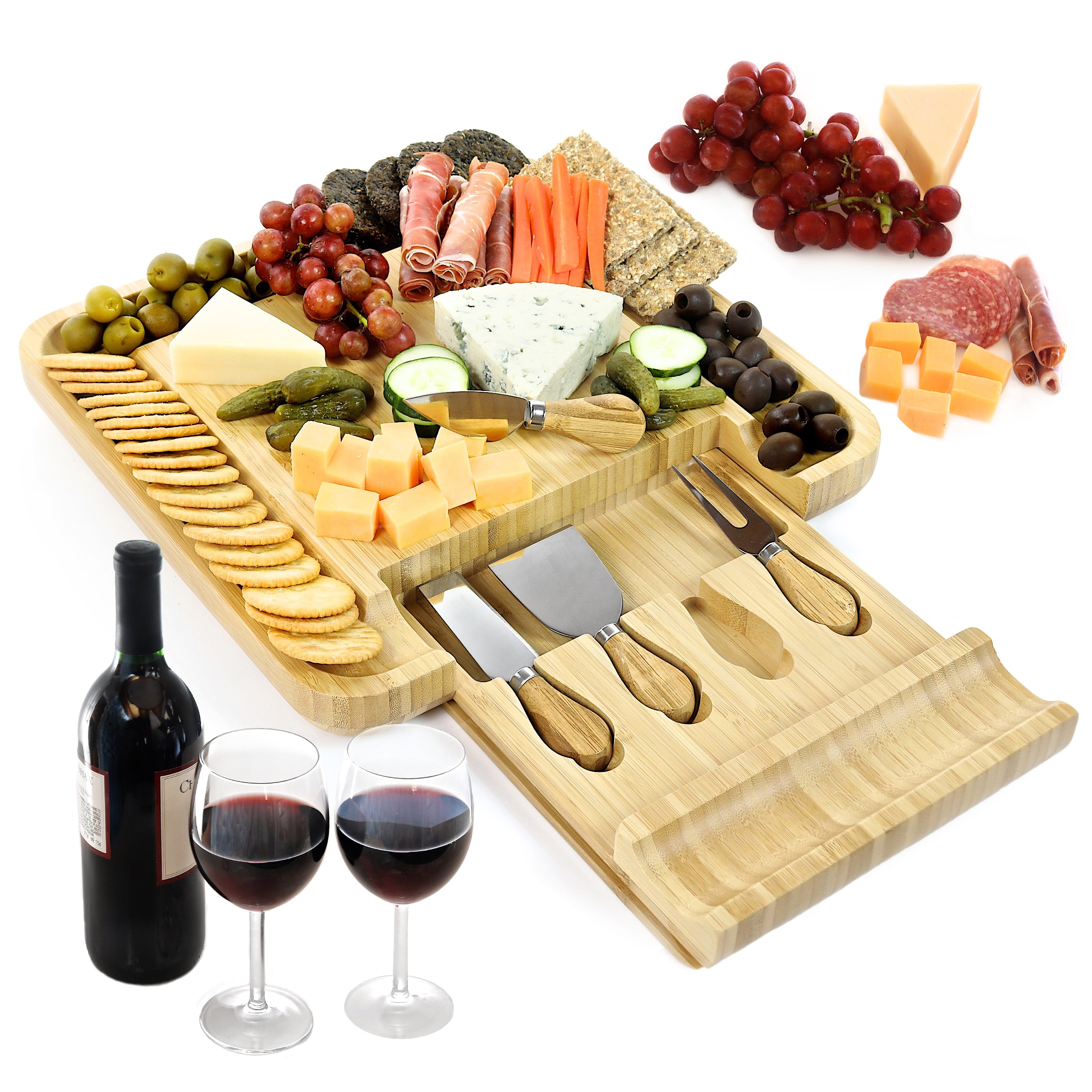 Charcuterie Board Gift Set with Cheese Knives