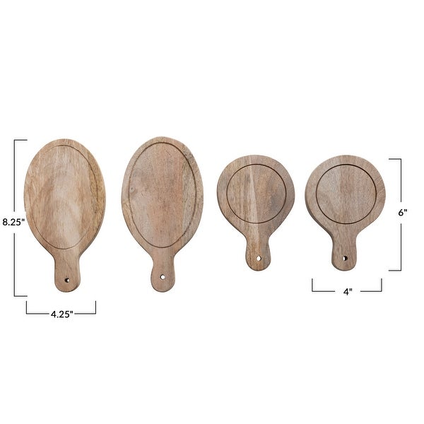 Wood Serving Boards with Handles - 8.3