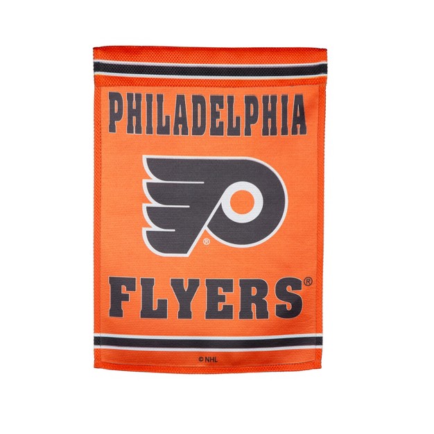 Embossed Suede Flag Gdn Size Philadelphia Flyers