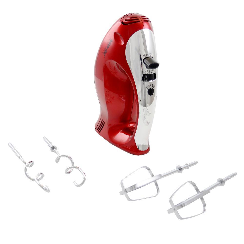 Better Chef 5-Speed Red Hand Mixer 98585021M