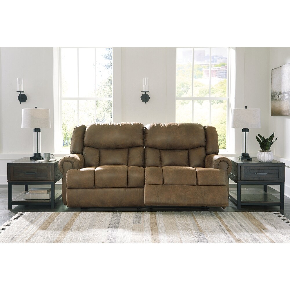 Signature Design by Ashley Boothbay Brown Reclining Sofa   92\