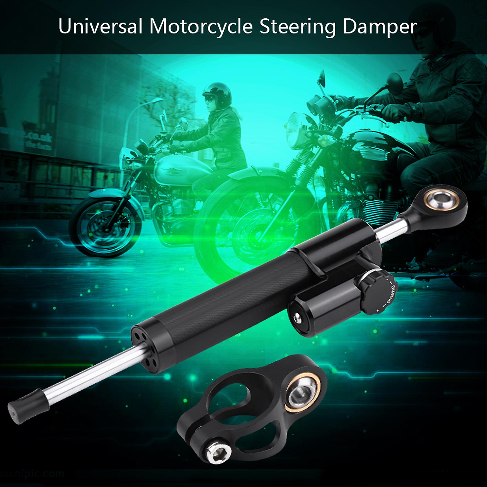 Aluminum Universal Motorcycle Steering Damper Stabilizer Linear Reversed Safety Control