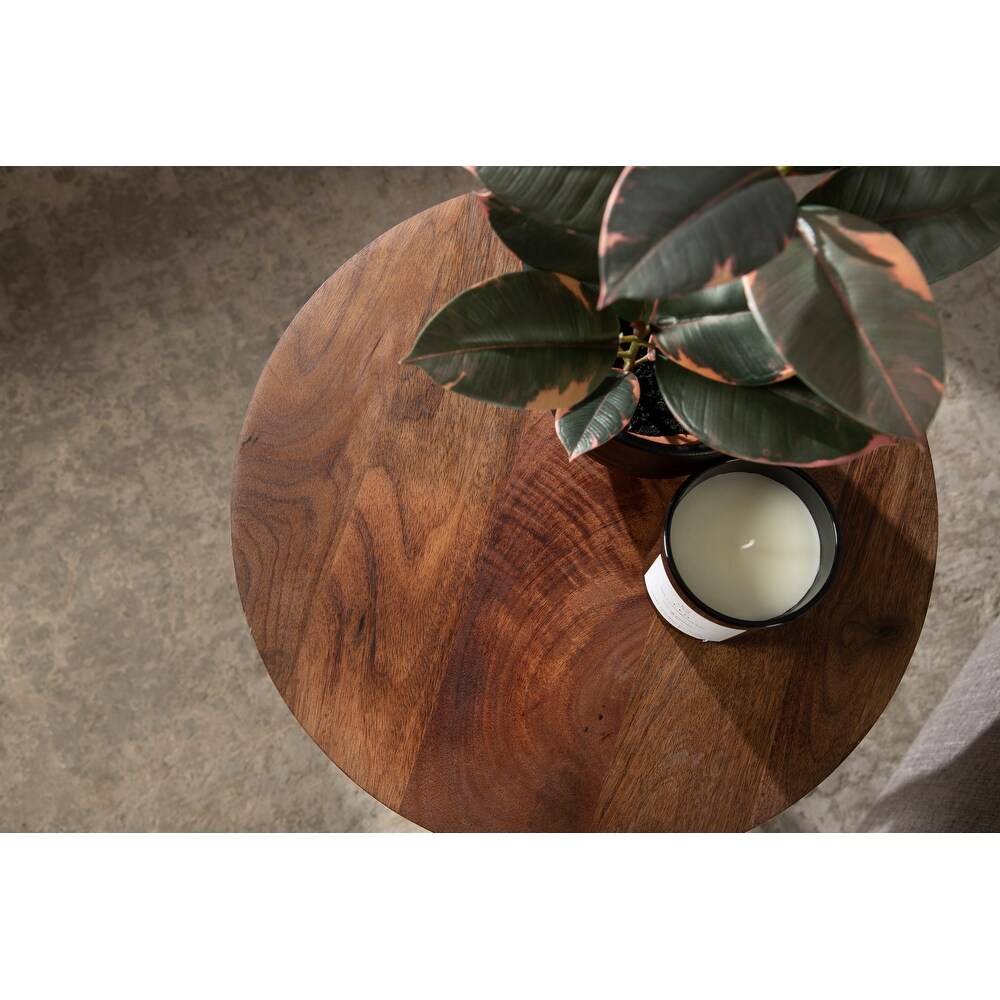 Kate and Laurel Aja Modern Wood Accent Table