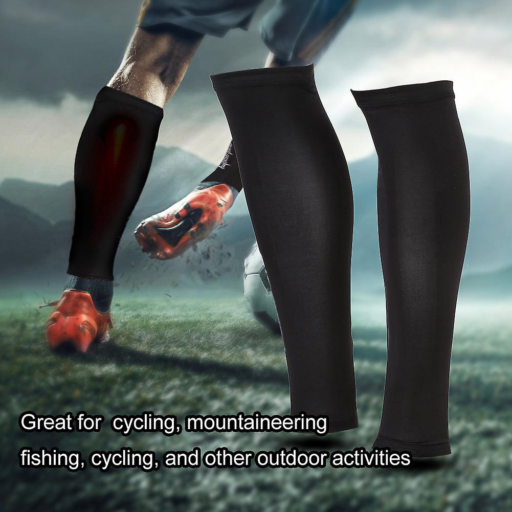 1 Pair Outdoor Unisex Sports Sun UV Protection Breathable Leg Sleeves (XXL)