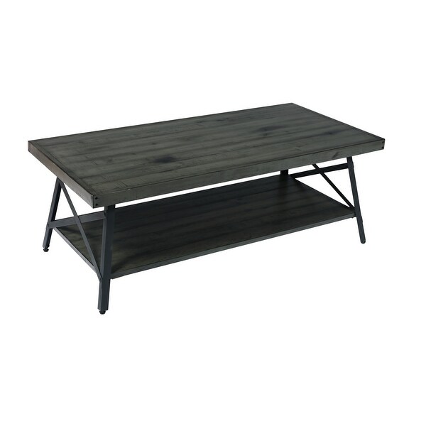 Carbon Loft Oliver Rustic Wood Coffee Table