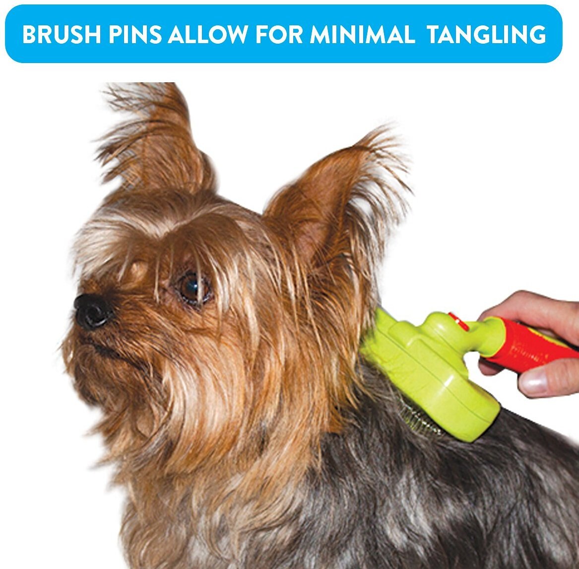 Rinse Ace Self-Cleaning Retractable Bristle Pet Brush