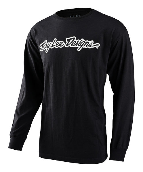 Troy Lee Designs Signature Long Sleeve Tee - Black