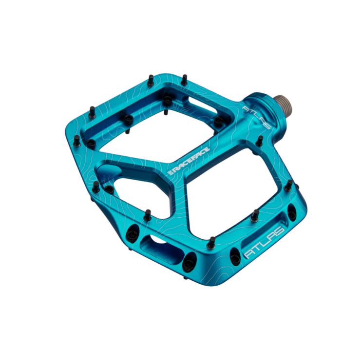 Race Face Atlas Flat Pedals - Turquoise - 2022