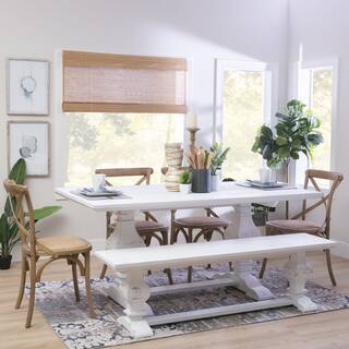 Linon Home Decor Reeser White Dining Table HD221982