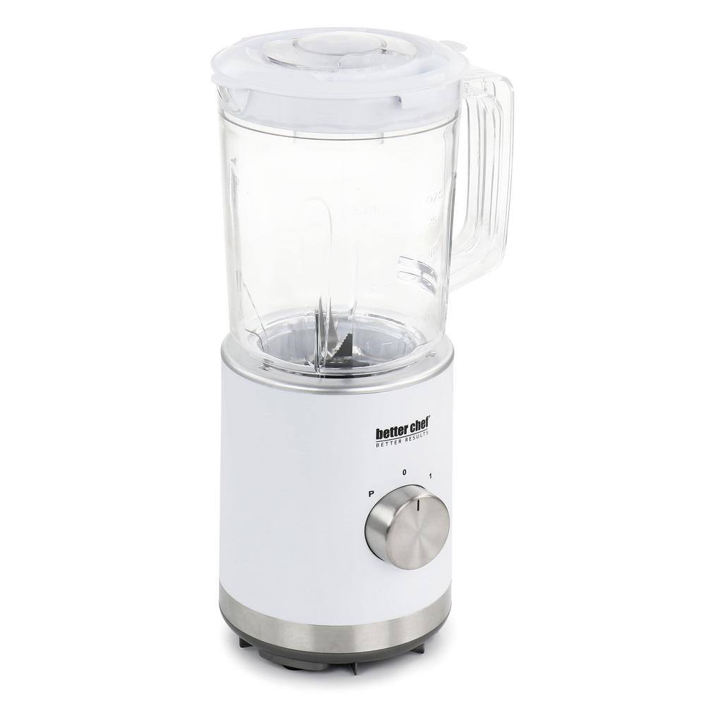 Better Chef 3-Cup 25 oz. 3-Speed White Compact Blender 985116542M