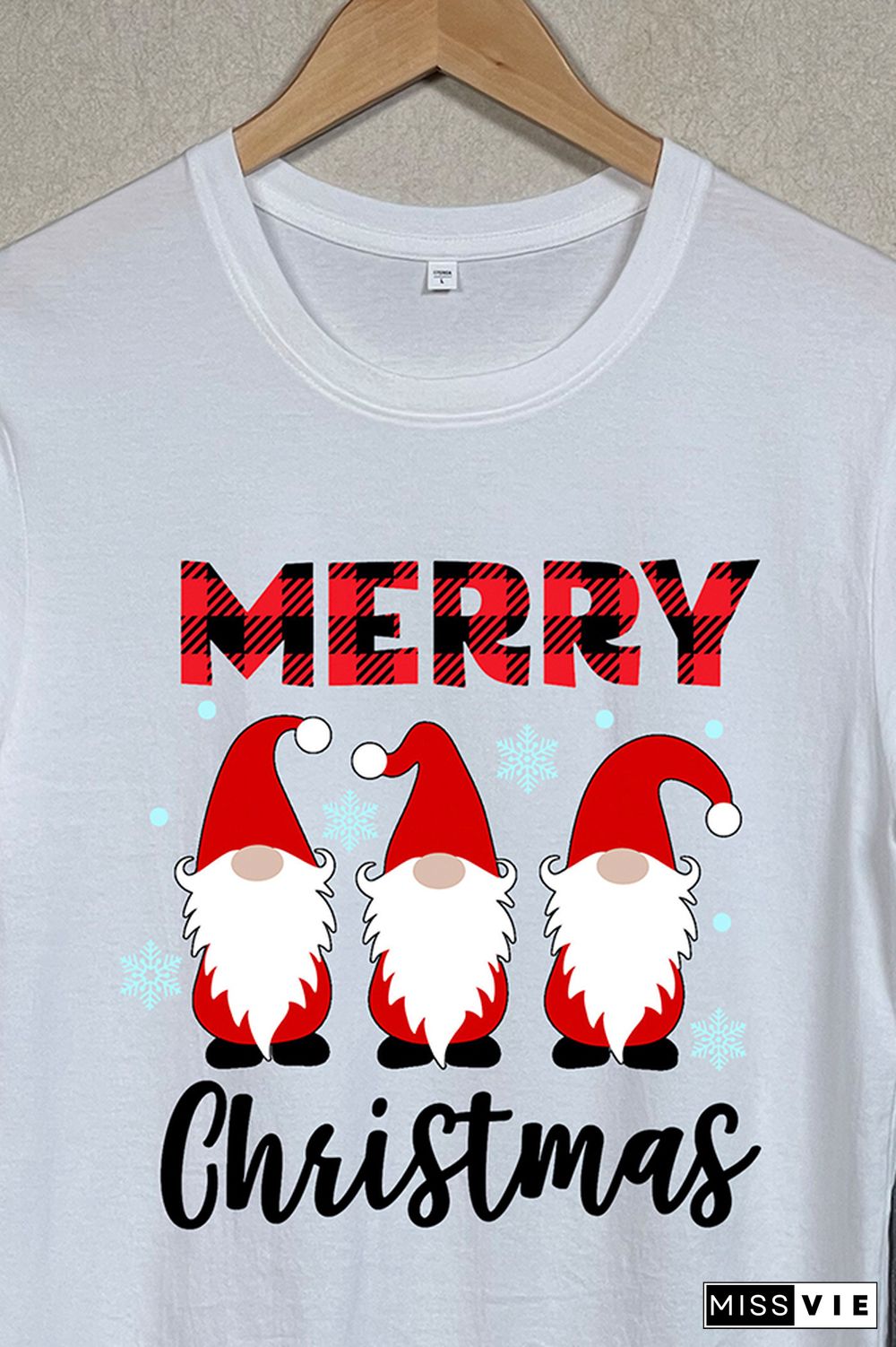 MERRY Christmas Printed Tees for Women Wholesale Short Sleeve T shirts Top