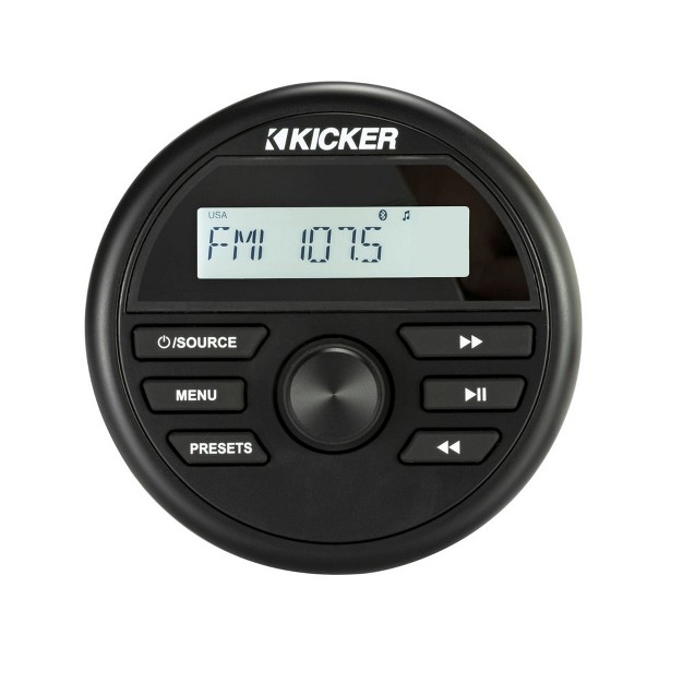 Kicker Kmc2 Waterproof Marine Radio With Mps gen02 16 20 Polaris General Dash Kit