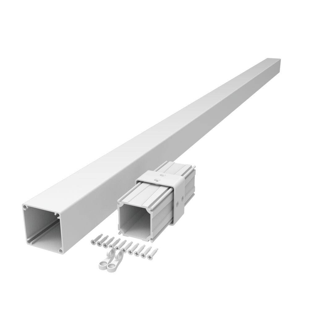 Barrette Outdoor Living VersaRail Aluminum 2.5 in. Post Extension White 73050521