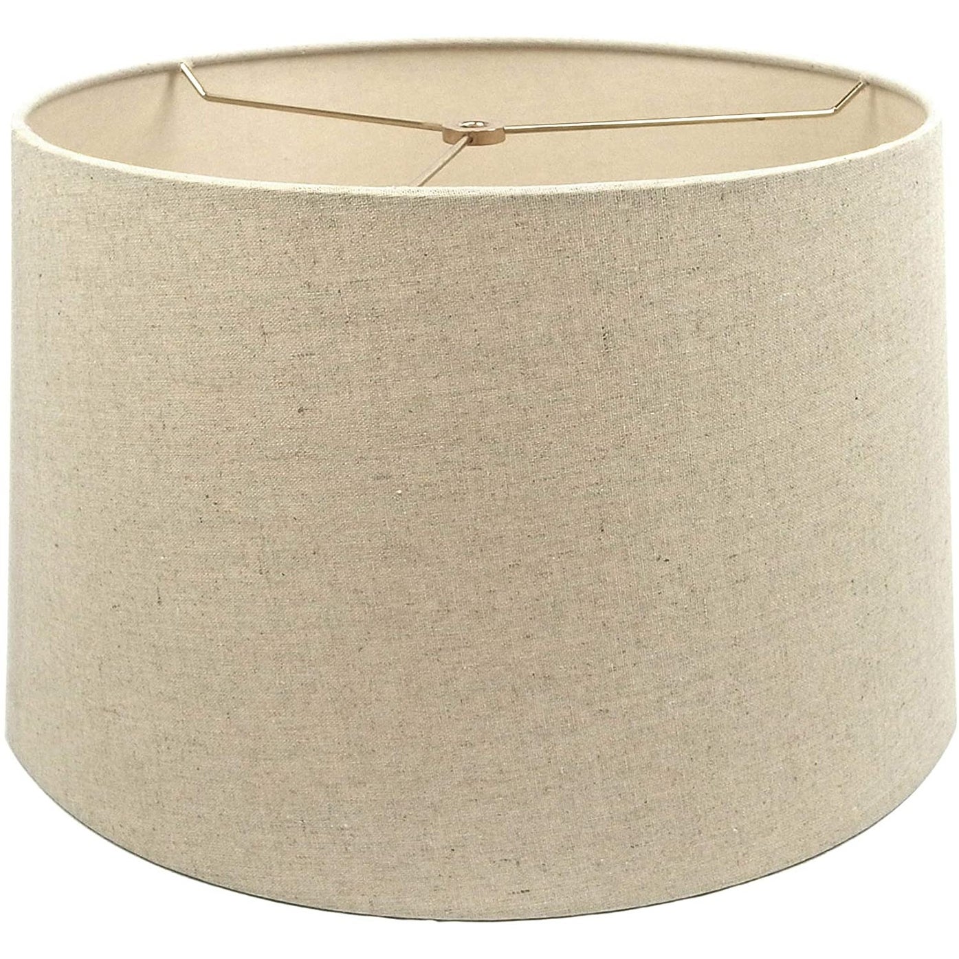 White Drum Lampshade - 14x16x10 Mestar Hardback Drum Lampshade (Spider) White 12x14x10