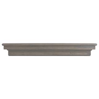 Dogberry Collections 60 in. Ash Gray French Corbel Mantel Shelf m-fcor-6077-gash-none