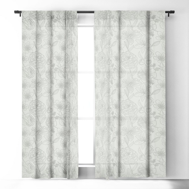 1pc Blackout Window Curtain Panel Deny Designs