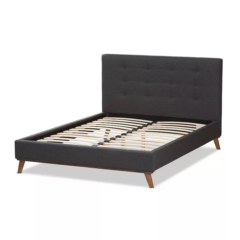 Baxton Studio Mid-Century Platform Bed