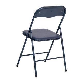 Carnegy Avenue 5-Piece Navy Folding Card Table and Chair Set CGA-JB-500009-NA-HD